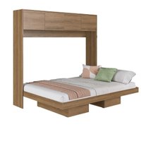 Cama Casal Articulável Horizontal com portas 140 Hanover Mel