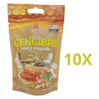 Bala com Gengibre e Mel & Própolis 60g Kit com 10 - Prodapys