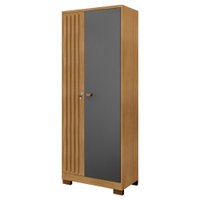 Armario Multiuso 2P Versa 11686 71 cm Carvalho Am Grafite INCP