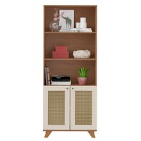 Estante 2 Portas 3 Nichos 172X70 4708 Cinamomo Off White ARLY