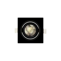 Spot de Embutir de Led Taschibra Alltop MR16 Quadrado 5W Bivolt Preto Preto 4000K Luz Neutra 15090331