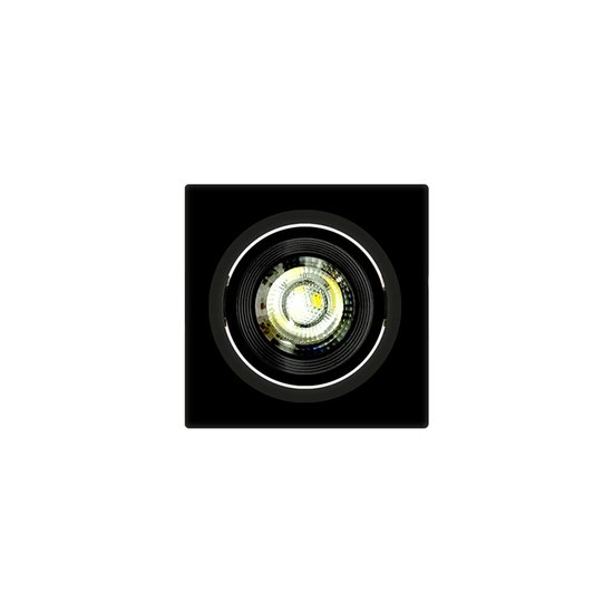 Spot de Embutir de Led Taschibra Alltop MR11 Quadrado 3W Bivolt Preto Preto 6500K Luz Branca 15090329