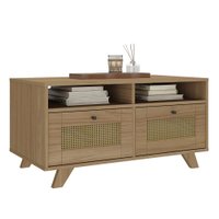 Mesa De Centro 2 Gavetas 91 cm MDF 4639 Carvalho ARLY
