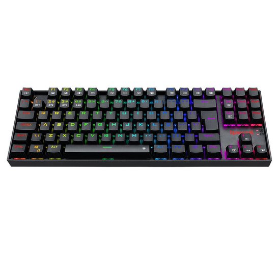 Teclado Gamer Sem Fio Redragon Kumara Pro Mecânico Switch Brown Bluetooth Preto