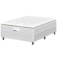 Cama Box Casal Colchão Molas Ensacadas Granville Com Pillow Probel 138x188x66cm Branco