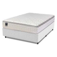 Cama Box Casal Colchão Molas Ensacadas Gazin Com Pillow Tower New 138x188x73cm Branco