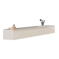 Penteadeira Suspensa 2 Gavetas 1,35m Aspen Off White EDN