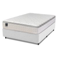 Cama Box Casal Queen Colchão Molas Ensacadas Gazin Com Pillow Tower New 158x198x73cm Branco