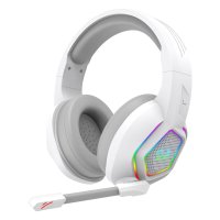 Fone de ouvido headset gamer Redragon Medea branco H280