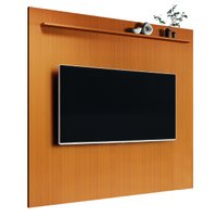 Painel Para TV Até 75 Polegadas Com Prateleira Egeo Clean 2,25m Madeirado EDN