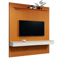 Painel Para TV Até 75 Polegadas Egeo 3 Gavetas Aspen 1,80m Madeirado / Off White EDN