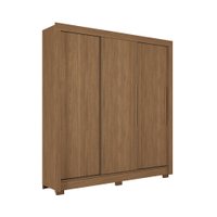 Guarda-Roupa Casal 3 Portas de Correr 9 Gavetas 204cm Arnaut Estilo MM - Jatoba