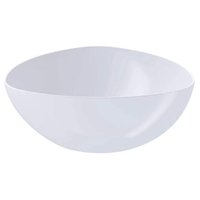 25 Saladeiras para Buffet 2,5L Tigelas Plástico Triangulares Brancas Essential Coza Bacia Pipoca