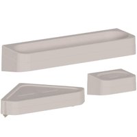 Conjunto para Banheiro Cantoneira Saboneteira e Porta Shampoo Bege Eleve Ou