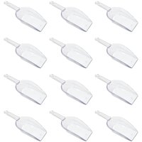 Kit 12 Pás para Gelo 23cm Bar Drink Festa Plástico Transparente Cinquetti
