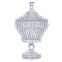 Potiche de Cristal com Pé Bomboniere 11,5x20cm Lyor Renaissance Baleiro