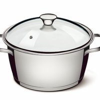 Caçarola Funda 20cm Inox Alegra Tampa de Vidro Tramontina 62654204