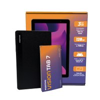 Tablet Positivo Vision TAB 7 3GB RAM 128GB Octa-Core Android 14 Go Wi-Fi - Tela 7” IPS - 3100mAh - Preto