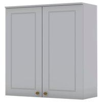 Armario Aereo 2 Portas MDF 80 cm Americana C356 Cinza Henn