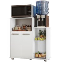 Balcão Fruteira Para Cozinha 2 Portas 91 cm Solle Branco PLN