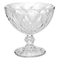 Taça de Sobremesa Lyor Diamond de Vidro 250ml Avulsa Tigela Pote Doces