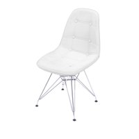 Cadeira OR-1110CR Boton&ecirc;s com Base Cromada OR Design