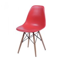 Cadeira OR-1102B em Polipropileno com Base de Madeira OR Design
