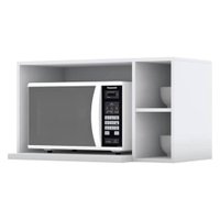 Armario Aereo Para Microondas MDF 80 cm Americana C557 Branco Henn
