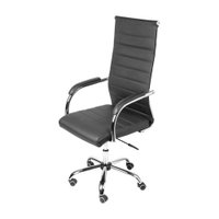 Cadeira OR-3322 Alta em PU com Base Cromada e Rod&iacute;zio OR Design