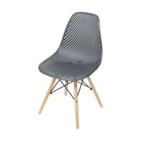 Cadeira OR-1119B em Polipropileno com Base de Madeira OR Design