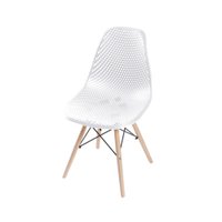 Cadeira OR-1119B em Polipropileno com Base de Madeira OR Design