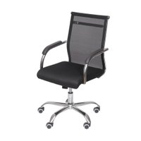 Cadeira OR-3312 Baixa Assento em PU com Base Cromada Rod&iacute;zio OR Design