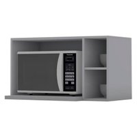 Armario Aereo Para Microondas MDF 80 cm Americana C557 Cinza Henn