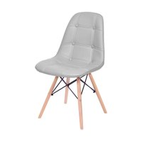Cadeira OR-1110 Boton&ecirc;s com Base de Madeira OR Design