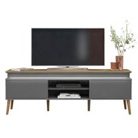Rack Para TV 75 POL 2 Portas 180 cm 4378 Carvalho Grafite ARLY
