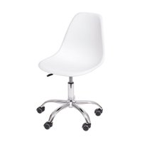 Cadeira OR-1102R em Polipropileno com Base Rodízio OR Design Azul Escuro