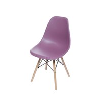 Cadeira OR-1102B em Polipropileno com Base de Madeira OR Design - Roxo