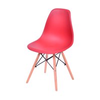 Cadeira OR-1102B em Polipropileno com Base de Madeira OR Design - Telha