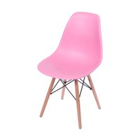 Cadeira OR-1102B em Polipropileno com Base de Madeira OR Design - Telha
