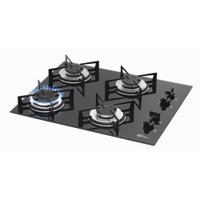 Cooktop Gás 4 bocas Mesa Vidro Fischer - Preto