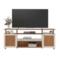 Rack Bancada TV 75 POL 2 Portas 180 cm Cinamomo Off White ARLY