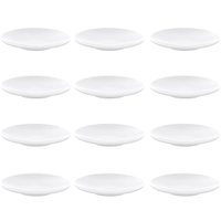 Kit 12 Pratos Tramontina Sophia Porcelana 16cm Branco de Pão Sobremesa Bolos
