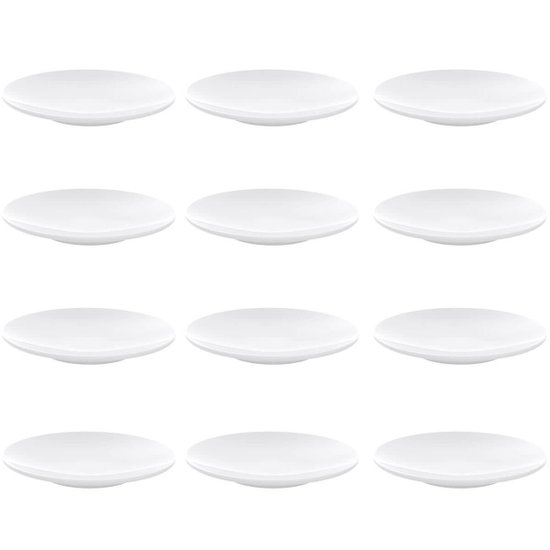 Kit 12 Pratos Tramontina Sophia Porcelana 16cm Branco de Pão Sobremesa Bolos
