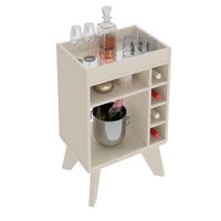 Aparador Adega Bar 4 Nichos 72X45 cm DRI 4103 Off White ARLY