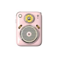 Caixa de som Divoom 5.0 Bluetooth 4,5W Beetles-FM rosa pink