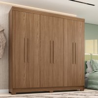 Guarda-Roupa Casal 194,40cm De 6 Portas 2 Gavetas Horácio Estilo MM - Jatoba