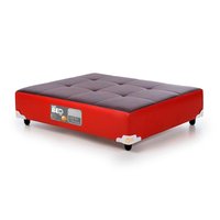 Colchão PET Cachorro / Gato Grande Castorpet Bed Marrom/Vermelho (100x80 (Marrom/Vermelho)) - Castor