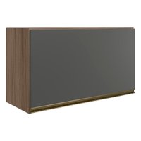 Armario Aereo Basc MDF 60 cm Kali 16337 Carvalho Toq Chumbo Nicioli