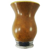 Cuia para Chimarrão Porongo com Base em Metal Ditreviso