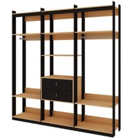 Guarda Roupa Closet Genialflex 3 Módulos Pt